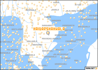 map of Haidar Shāhwāla