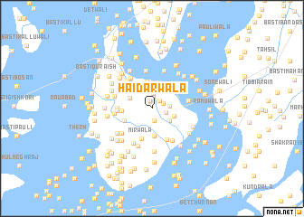 map of Haidarwāla