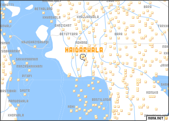 map of Haidarwāla