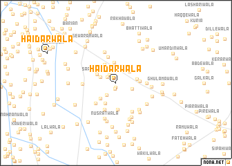 map of Haidarwāla