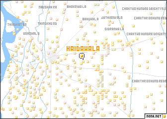 map of Haidāwāla