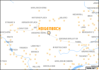 map of Haidenbach