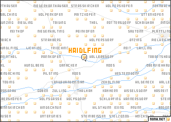 map of Haidlfing