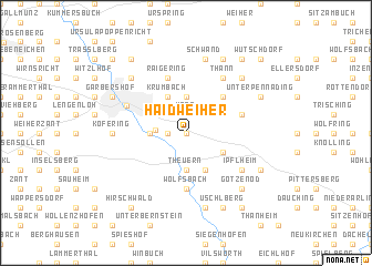 map of Haidweiher