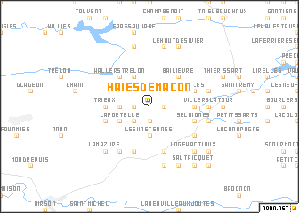 map of Haies-de-Macon