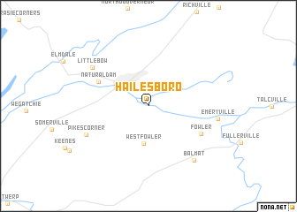 map of Hailesboro