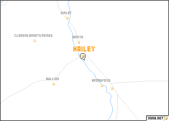 map of Hailey