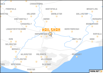 Hailsham (United Kingdom) map - nona.net