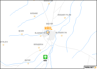 map of Ḩāʼil