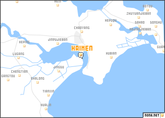 map of Haimen