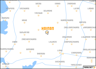 map of Hainan