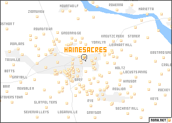 map of Haines Acres