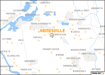 map of Hainesville