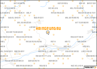 map of Hain-Gründau