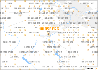 map of Hainsberg