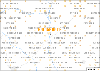 map of Hainsfarth