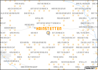 map of Hainstetten