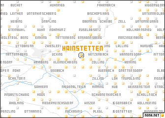 map of Hainstetten