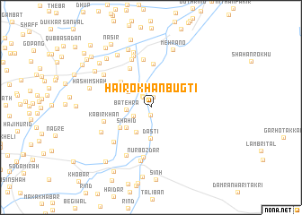 map of Hairo Khān Bugti