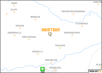 map of Hairtown