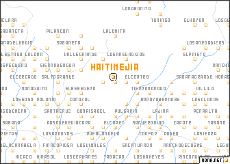 map of Haití Mejía
