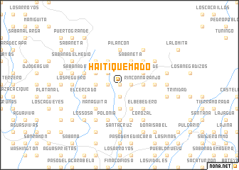 map of Haití Quemado