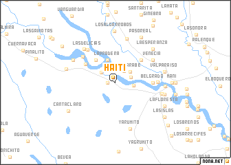 map of Haití
