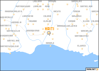 map of Haití