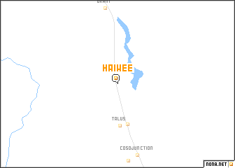 map of Haiwee