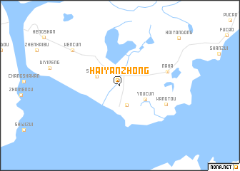 map of Haiyanzhong
