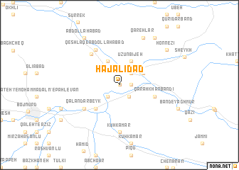 map of Ḩāj ‘Alīdād