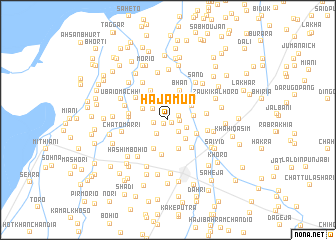 map of Hajāmūn