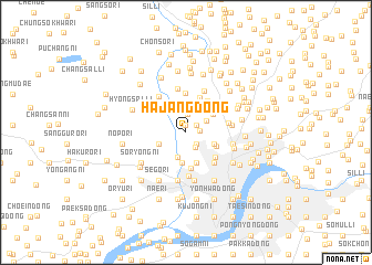 map of Hajang-dong