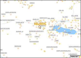 map of Hajanić