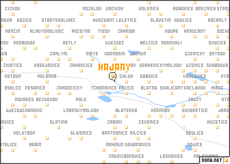 map of Hajany