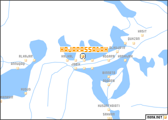 map of Ḩajar as Sādah