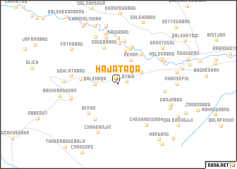 map of Ḩājat Āqā