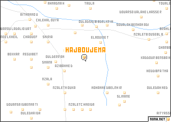 map of Haj Bou Jema