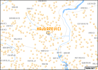 map of Hajdarevići