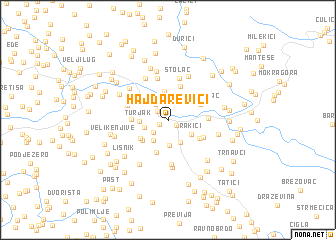 map of Hajdarevići