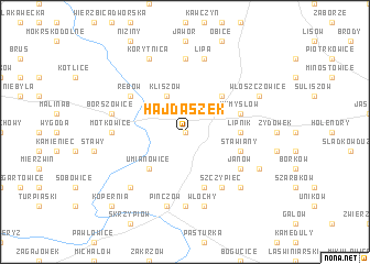 map of Hajdaszek