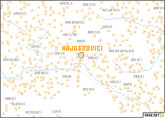 map of Hajderovići