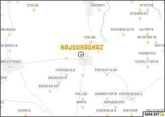 map of Hajdúhadház