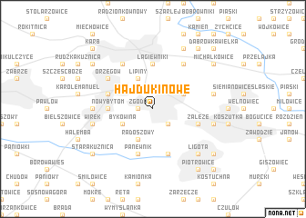 map of Hajduki Nowe