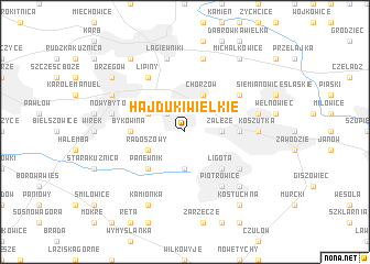 map of Hajduki Wielkie