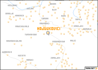 map of Hajdukovići