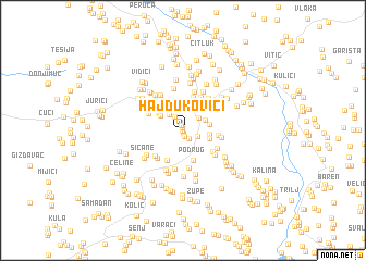 map of Hajdukovići