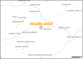 map of Hajeb el Aïoun