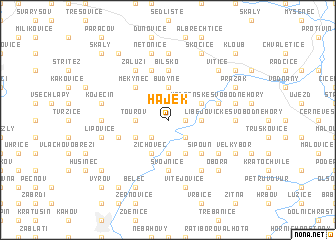 map of Hájek