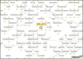 map of Hájek